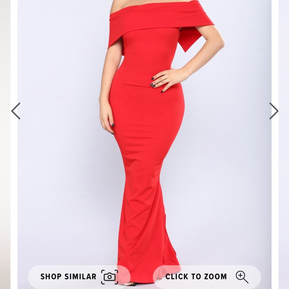 beautiful fashionnova long red dress